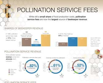 Infographic: Share of food production costs, pollination service fees are now the largest source of beekeeper revenue.
