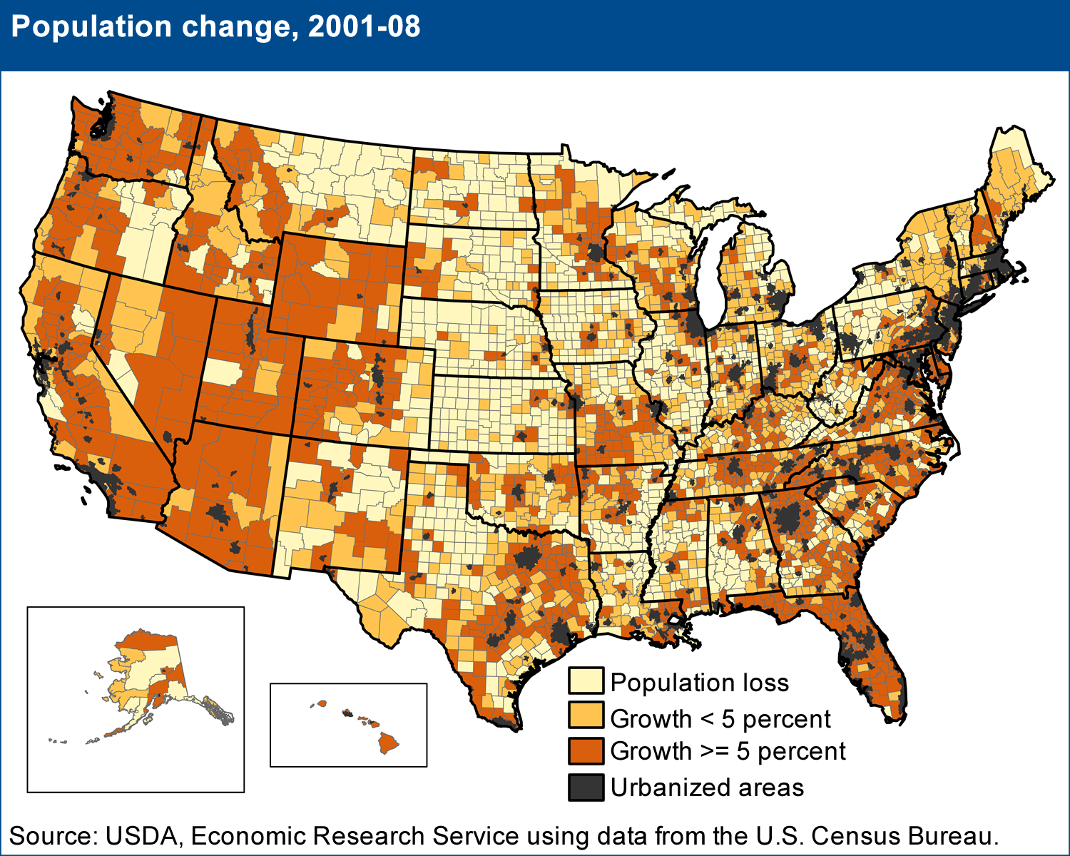 Population change, 2001-08