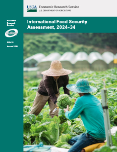 This is the cover image for the International Food Security Assessment, 2024–34 report.