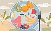 This is the newsroom image for the Trends in U.S. Fruit Consumption Relative to Recommendations in the Dietary Guidelines for Americans report.