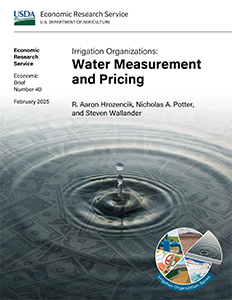 This is the cover image for the Irrigation Organizations: Water Measurement and Pricing report.