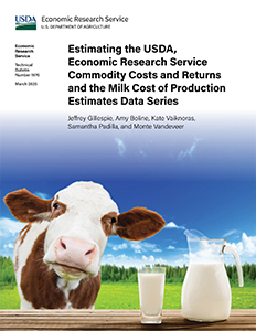 This is the cover image for the Estimating the USDA, Economic Research Service Commodity Costs and Returns and the Milk Cost of Production Estimates Data Series report.