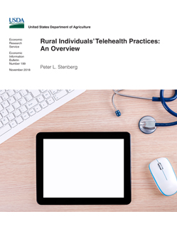 Telehealth, a digital tablet and stethescope with keyboard