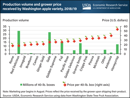 An apple a day? Prices, production volumes vary by cultivar