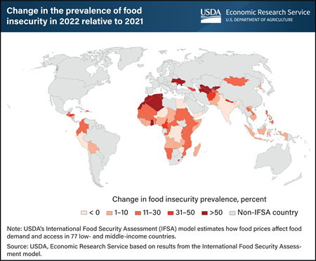 Global food insecurity increased by nearly 10 percent in 2022