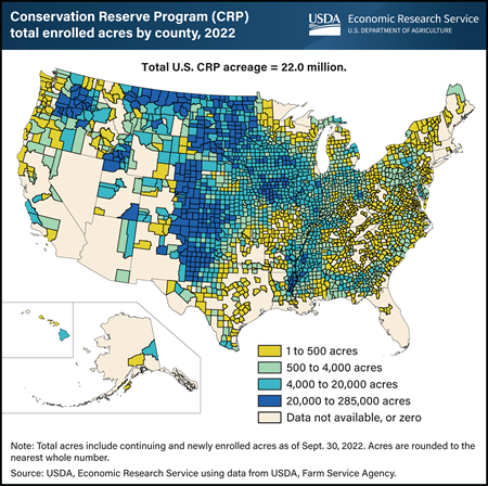 Conservation Reserve Program is regionally concentrated