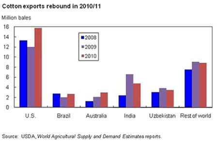 Global cotton trade rises in 2010/11