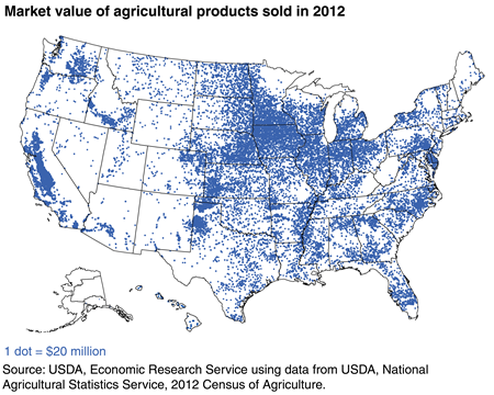 U.S. agricultural production occurs in each of the 50 States