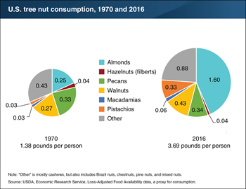 Almonds lead increase in tree nut consumption