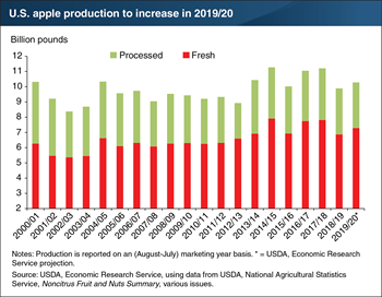U.S. apple crop estimate up