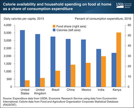 World Food Day: A look at international food spending and calorie availability