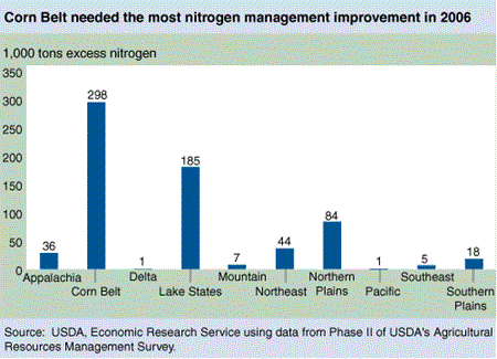 Corn Belt needed the most nitrogen management improvement in 2006