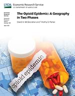 This is the cover image of The Opioid Epidemic: A Geography in Two Phases report.