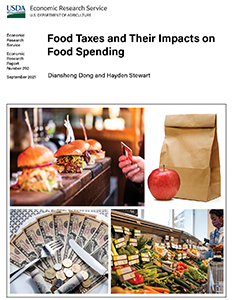 This is the cover image for the Food Taxes and Their Impacts on Food Spending report.