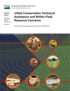 This is the cover image for the USDA Conservation Technical Assistance and Within-Field Resource Concerns report.