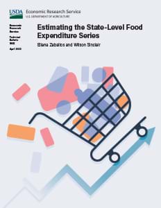 This is the cover image for the Estimating the State-Level Food Expenditure Series report.