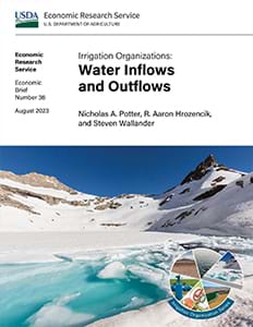 This is the cover image for the Irrigation Organizations: Water Inflows and Outflows report.