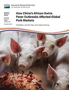This is the cover image for the How China’s African Swine Fever Outbreaks Affected Global Pork Markets report.