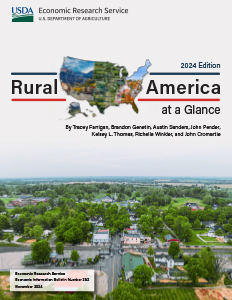 This is the cover image for the Rural America at a Glance: 2024 Edition report.