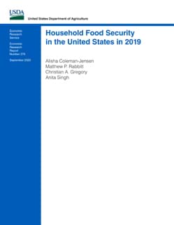 Household Food Security in the United States in 2019 cover image